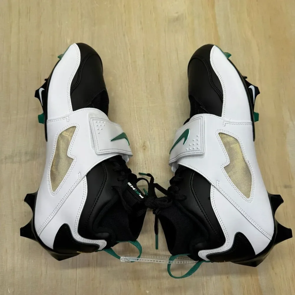 NEW Nike Air Diamond Turf Vapor Edge TD Football Cleats White Black sz 12